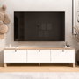 Hanah Home Nord - ND6-SW Soporte para TV Blanco y Roble